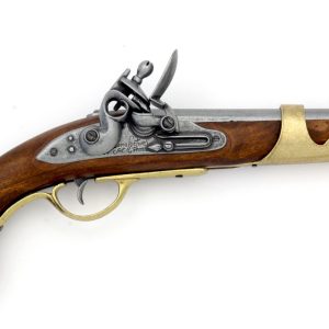 Replika Flintlåspistol Fransk kavallerimodell 1800-tal.
