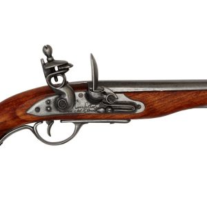 Replika Flintlåspistol, fransk piratmodell, 1800-tal.