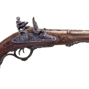 Replika Flintlåspistol,dubbelpipig, Napoleon 1806