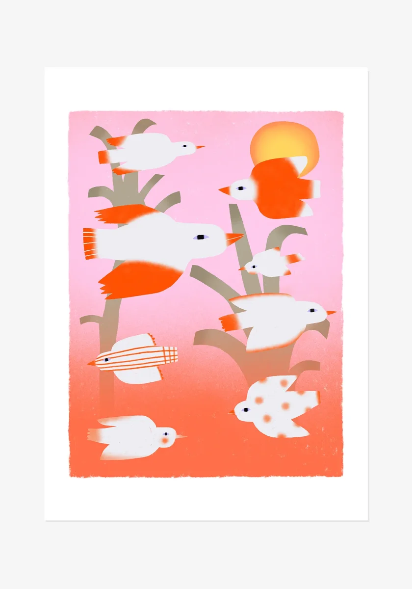 Poster, Agnes Florin, Fåglar - Bild 2