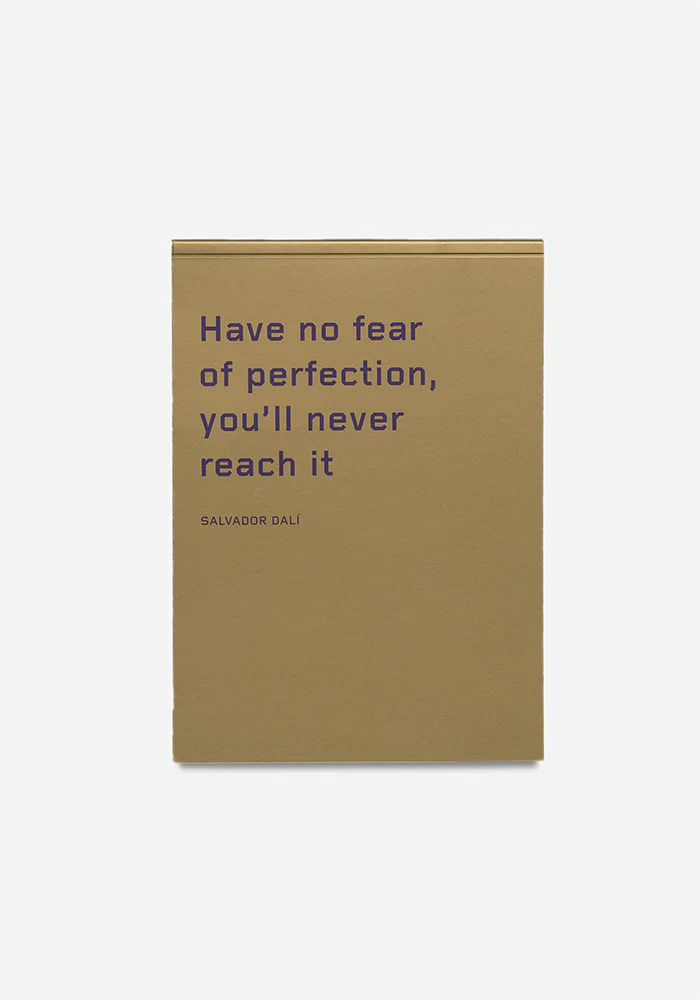 Anteckningsblock, "Have no fear of perfection, you'll never reach it" - Salvador Dalì - Bild 2