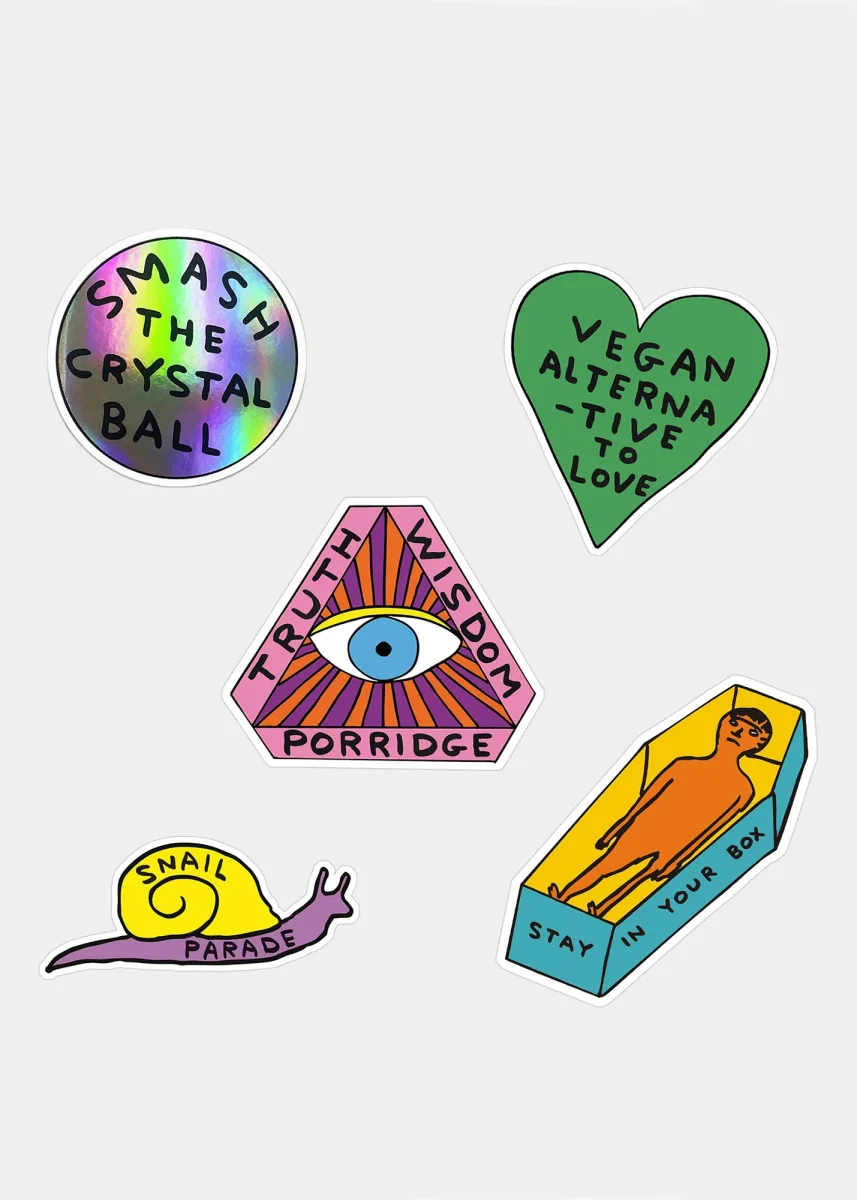 Klistermärken, David Shrigley, Stay In Your Box - Bild 2