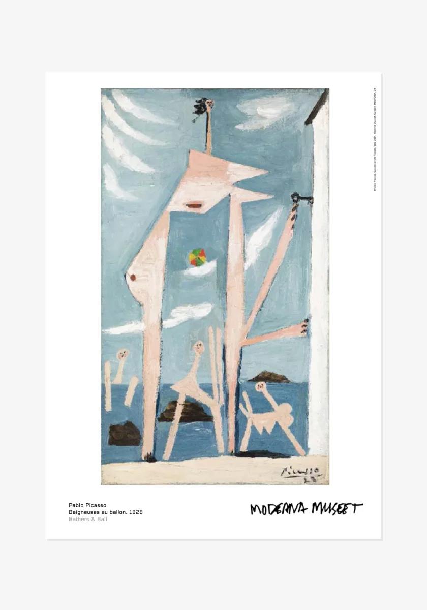 Poster, Pablo Picasso, Badare och boll - Bild 2