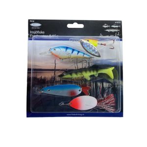 Dragset för insjö/kust fiske – Gädda, gös, abborre – 5-pack