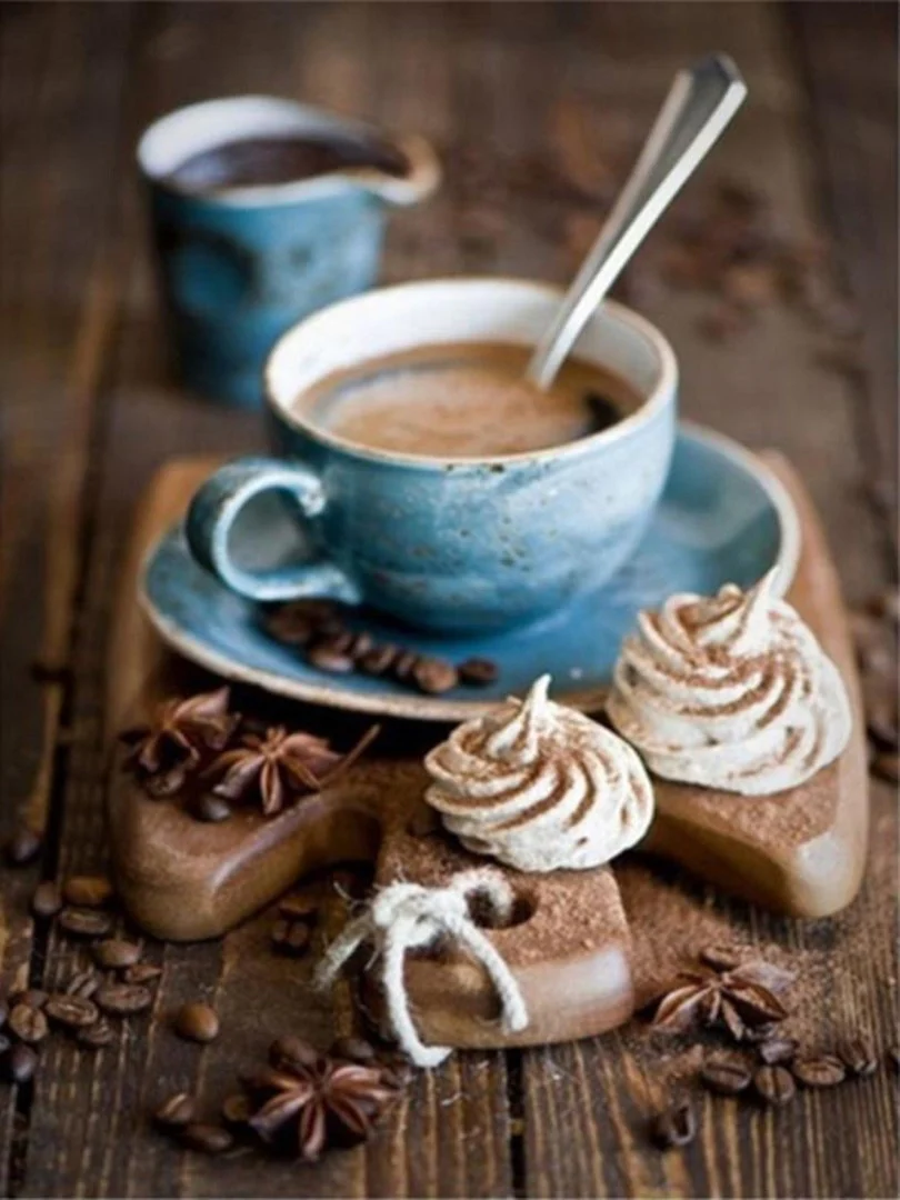 Kaffekopp med maräng