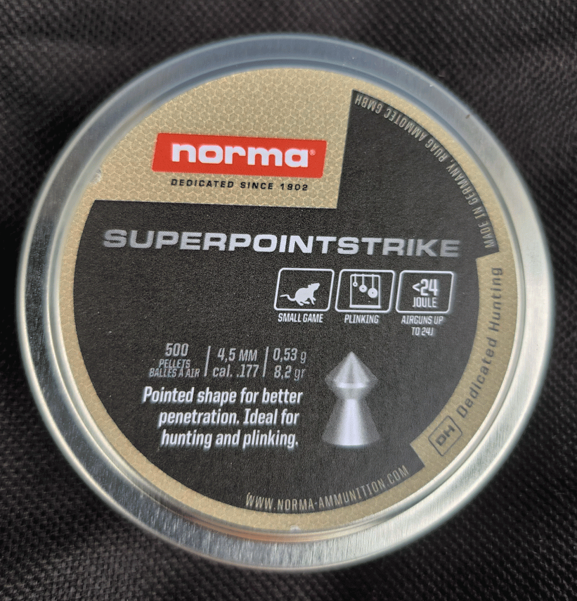 Norma Luftvapenammunition Superpointstrike 4.5mm – 500st