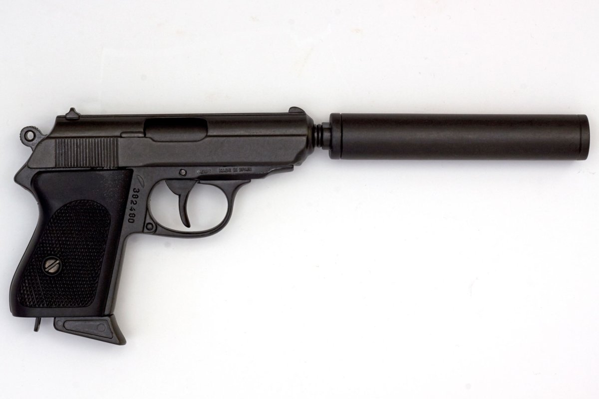 Replika pistol PPK med ´ljuddämpare´ - Bild 3