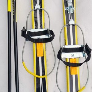 Barnskidor Edsbyn komplett med bindningar och stavar – 110cm