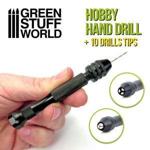 BLACK Hand Drill with 10x Drill bits