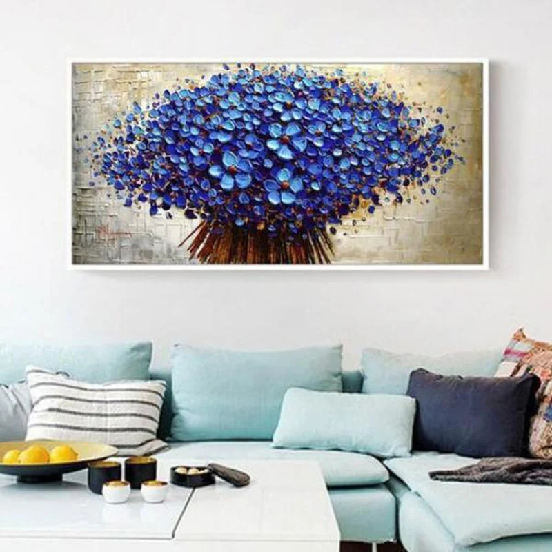 Massor av blåa blommor från 50x100cm - Bild 2