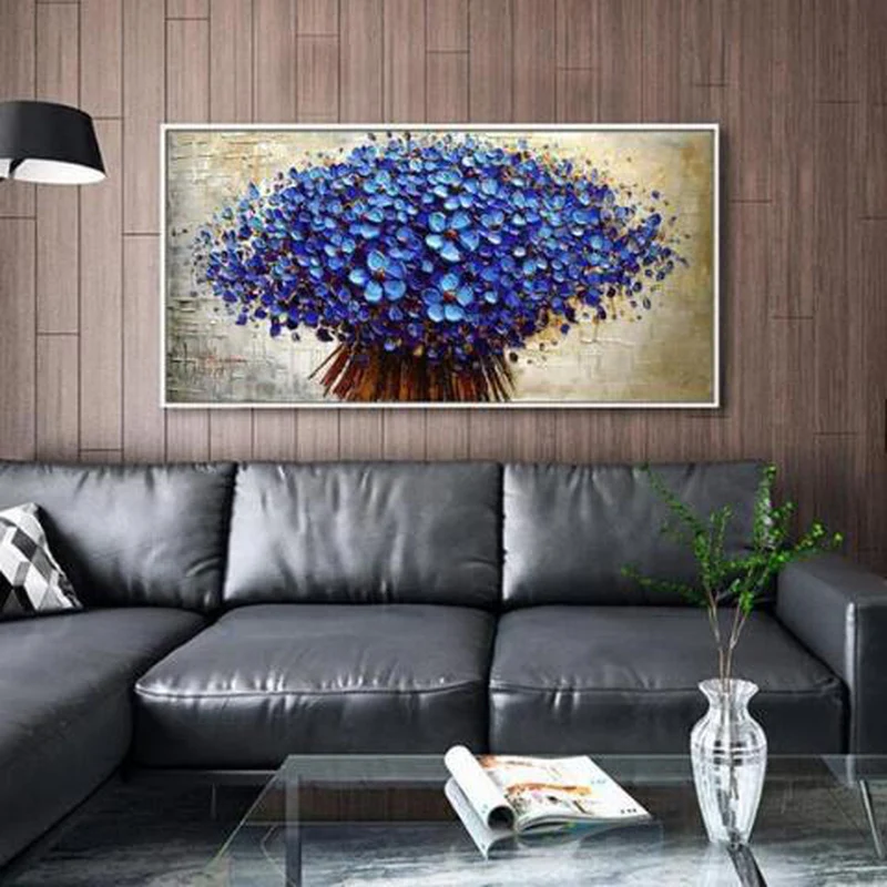 Massor av blåa blommor från 50x100cm - Bild 3