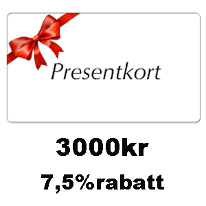 Presentkort 3000kr