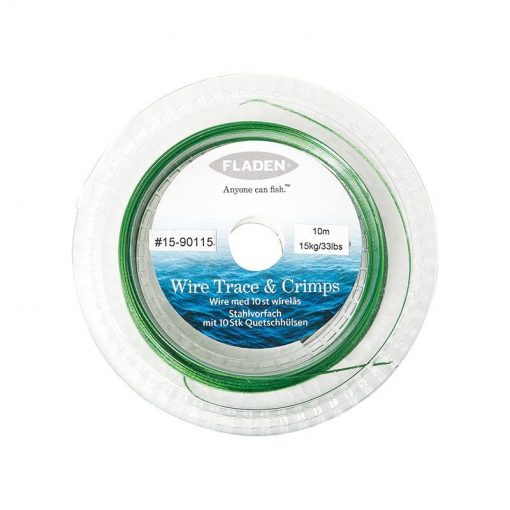 Vajer 10m med 10st lås – 40Lbs/18 - Bild 2