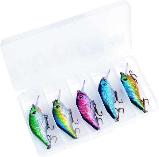 Wobblerset med 5st heta flytwobbler inkl. betesask! - Bild 2