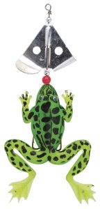 Groda med roterande sked 130mm 15g green/gold