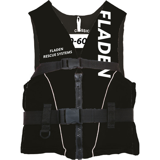 Seglarväst Classic svart/vit 30-50kg Strl. S