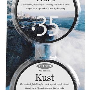 Fiskelina Supra Nylonlina- 0.50mm 200m ( 2X100M) blå 12kg