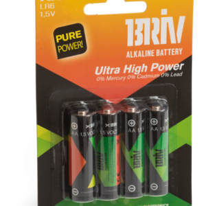 Alkaliska Batterier AA (R6) 4-Pack